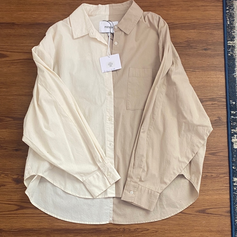 Beige and Cream Shirt